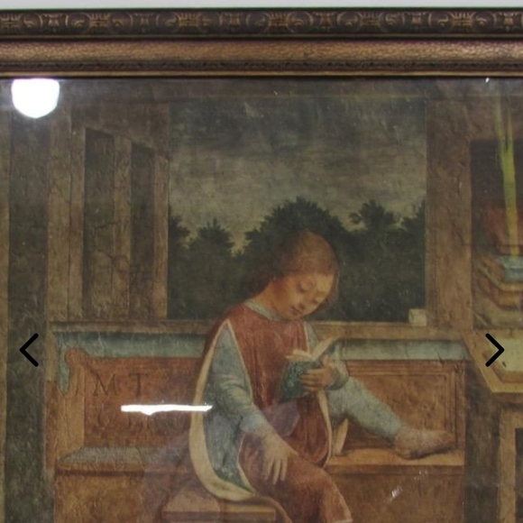 ANTIQUE ART The Young Cicero Reading Painting Reproduction by Vincenzo Foppa - Picture 4 of 6